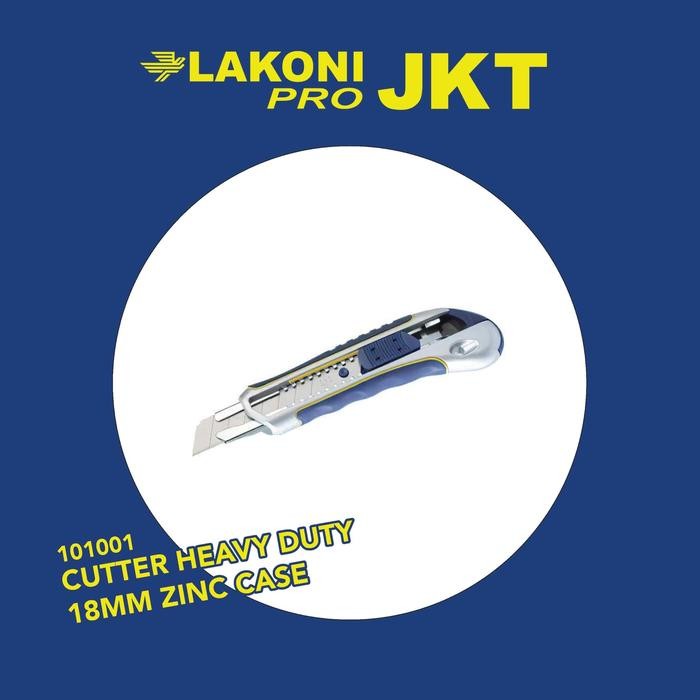

ID 101001 LAKONI PRO CUTTER HEAVY DUTY CUTTER KNIFE 18MM ZINC CASE