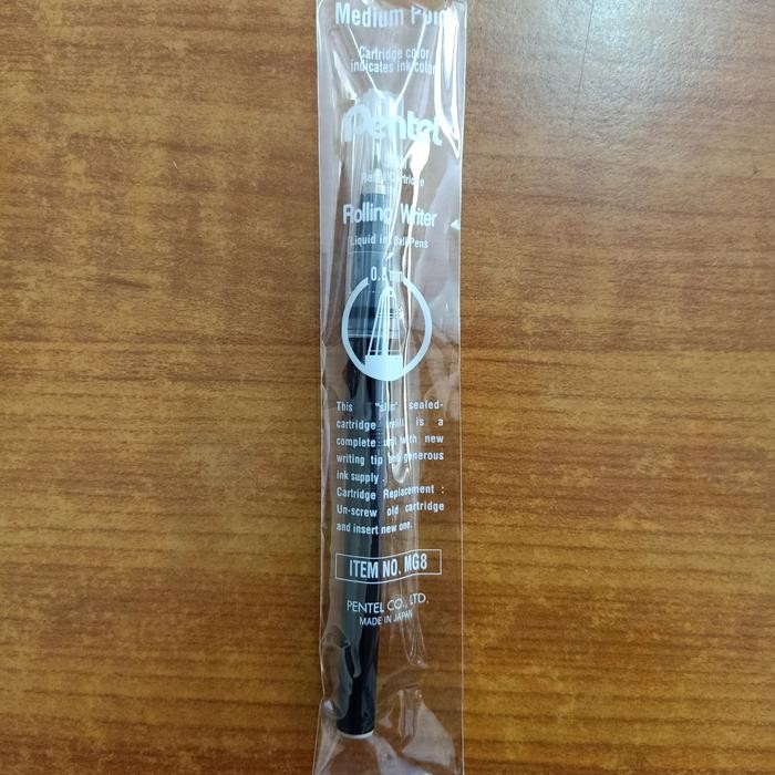 

ID ISI PEN PENTEL MG8 REFILL BALL PENS ROLLING WRITER ASLI ORIGINAL
