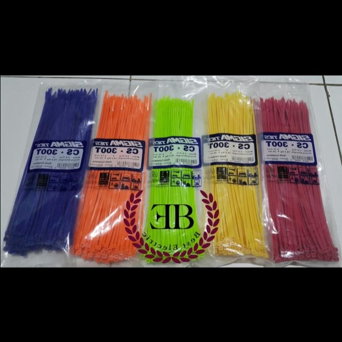 

ID KABEL TIES / KABEL TIS / CABLE TIE CS 300 T WARNA 30 CM SIGMA CS300T