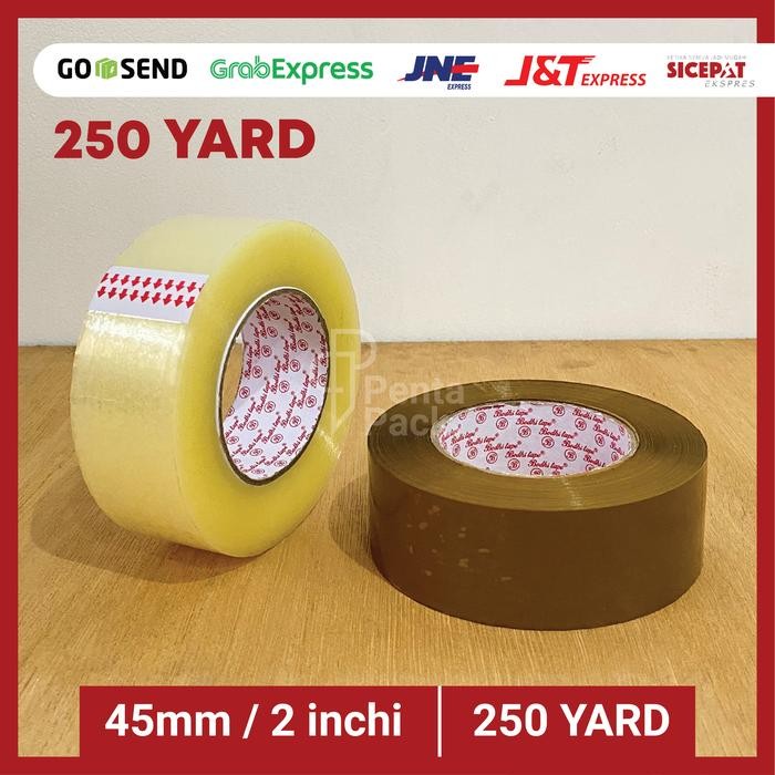 

ID LAKBAN (JUMBO 250Y) SELOTIP ISOLASI - BENING/COKLAT (45 MM / 2" X 250 YARD)