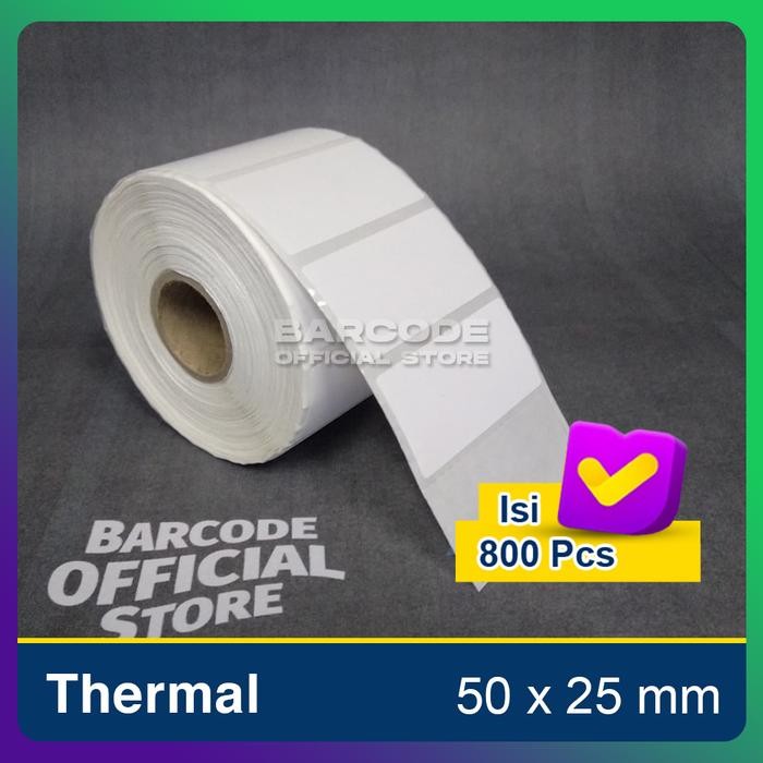 

KOIC Stiker Kertas Label Barcode Thermal Ukuran 50X25Mm - 50 X 25 Mm