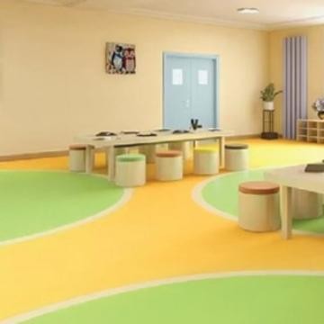 Lantai Karpet Vinyl Meta Warna Polos Tebal 2Mm / Vinyl Flooring Roll Pvc Plain Solid Color Lebar 2M