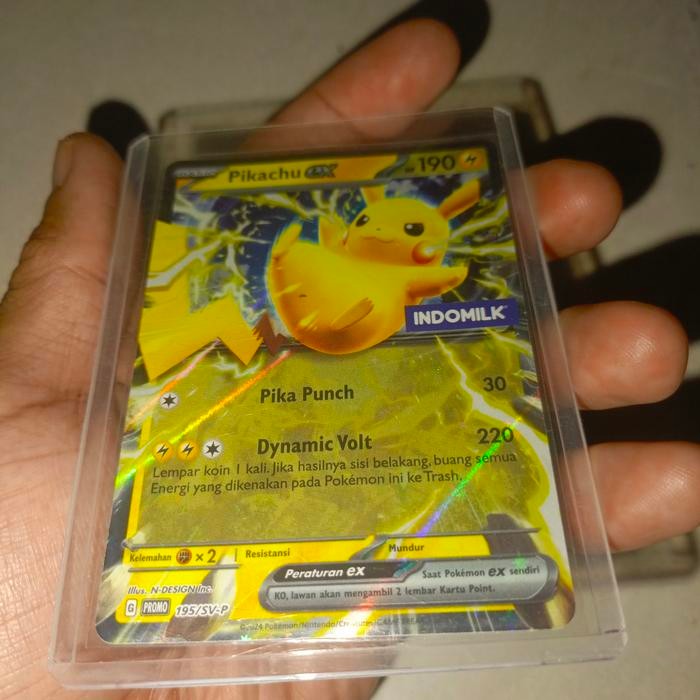 8KHY Pikachu Ex Promo Indomilk Kartu Pokemon Indonesia