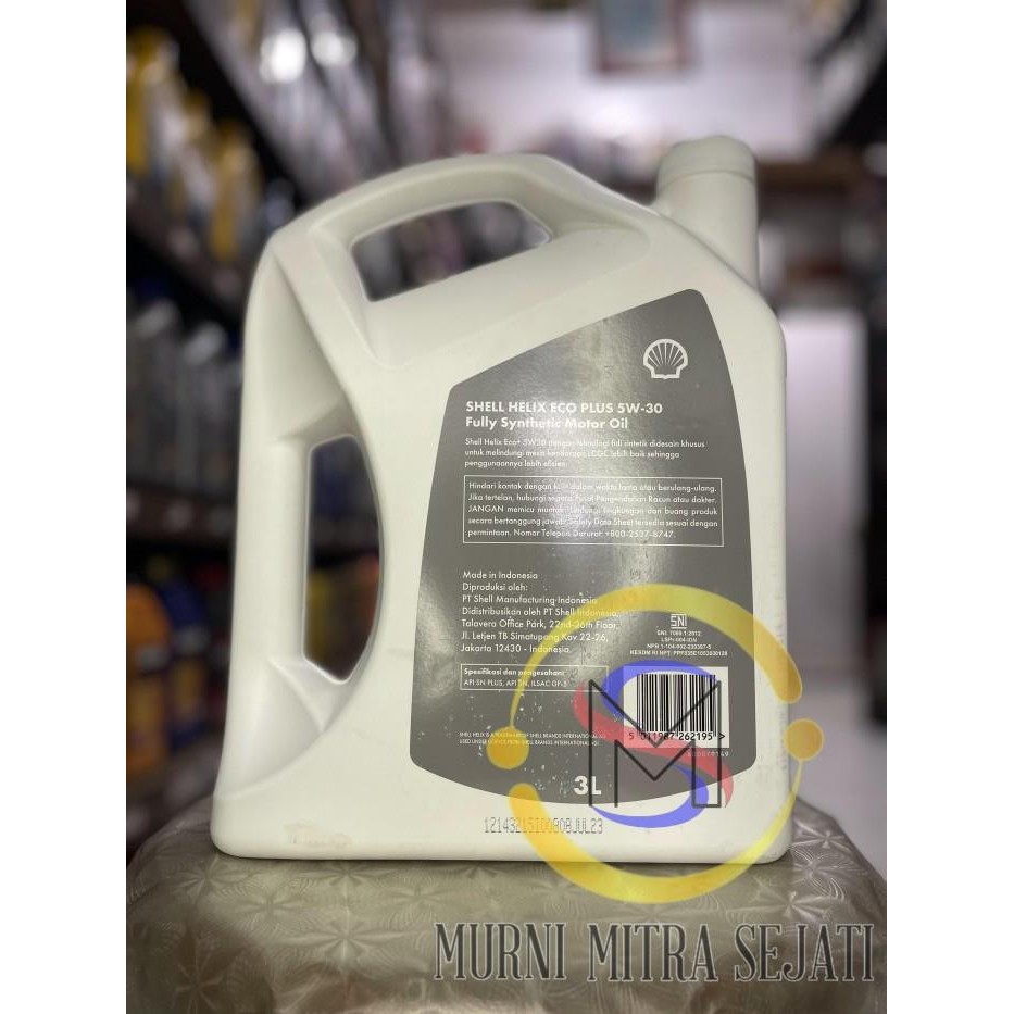 Shell Helix Eco Plus LCGC Oli Mobil HX SAE 5W-30 5 W 5W30 Galon 3 L