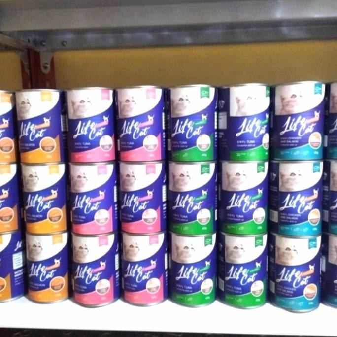 ID LIFE CAT KALENG 400GR - MAKANAN BASAH KUCING LIFE CAT KALENG 400 GR
