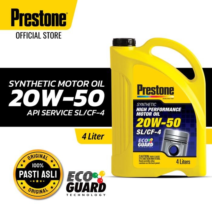 Prestone Synthetic Motor Oil 20W-50 4L Oli Mesin Mobil