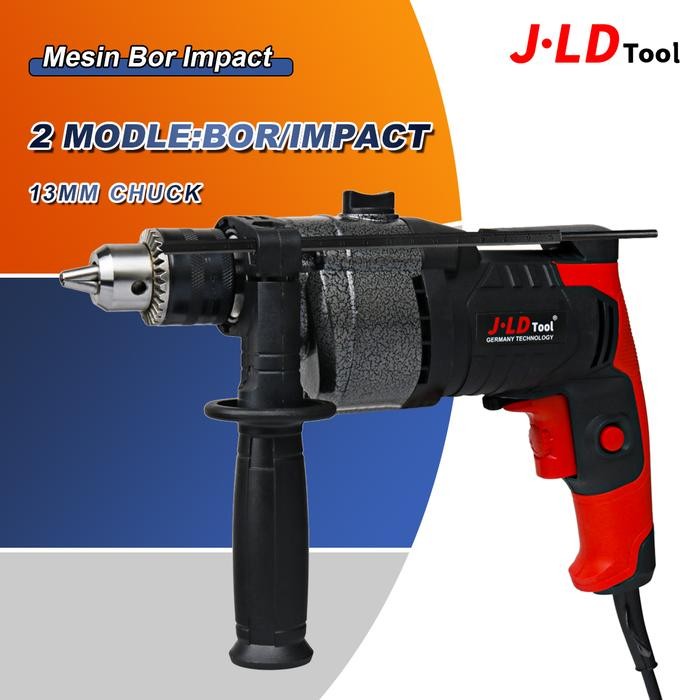 Orion - Jld Mesin Bor Impact Drill 13-2 Bor Listrik 13Mm 2 Mode Bor/Impact Motor Tembaga 580W