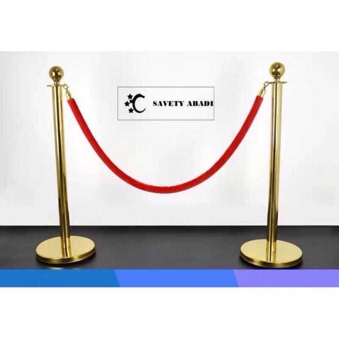 

Promo Tiang Antrian Gold Stainless - Tiang Pembatas Elegant