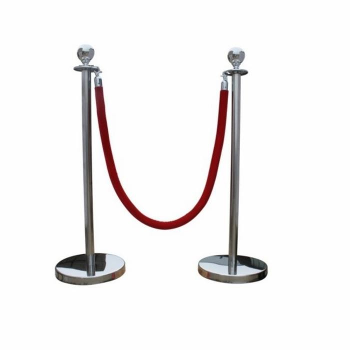 

Promo Tiang Antrian Bulat 95Cm - Tiang Pembatas Stainless