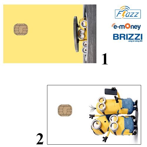 Terbaru Custom Kartu Flazz BCA Gen 2 / eMoney - Saldo 0, Edisi Minion