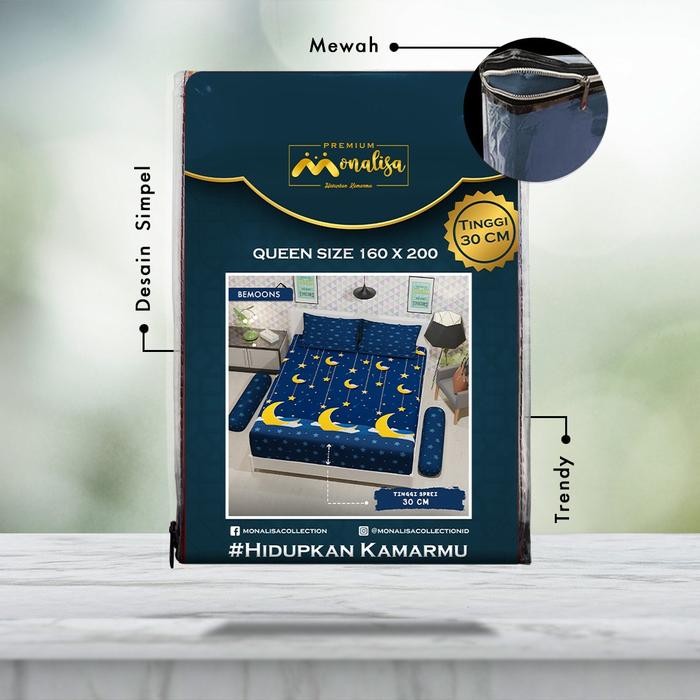 Turu Boss - Premium Sprei Uk 160X200 Tinggi 30Cm