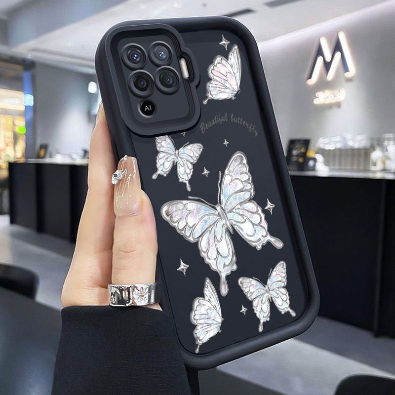 Casing Hp OPPO A94 F19 Pro Reno 5F Reno 5 Lite Case Casing Paus dalam bahasa Inggris pola HP Kasing 