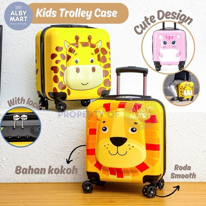 Converrse Exsport - Tas Koper Bagasi Anak Roda 4 Ukuran 18Inch Case