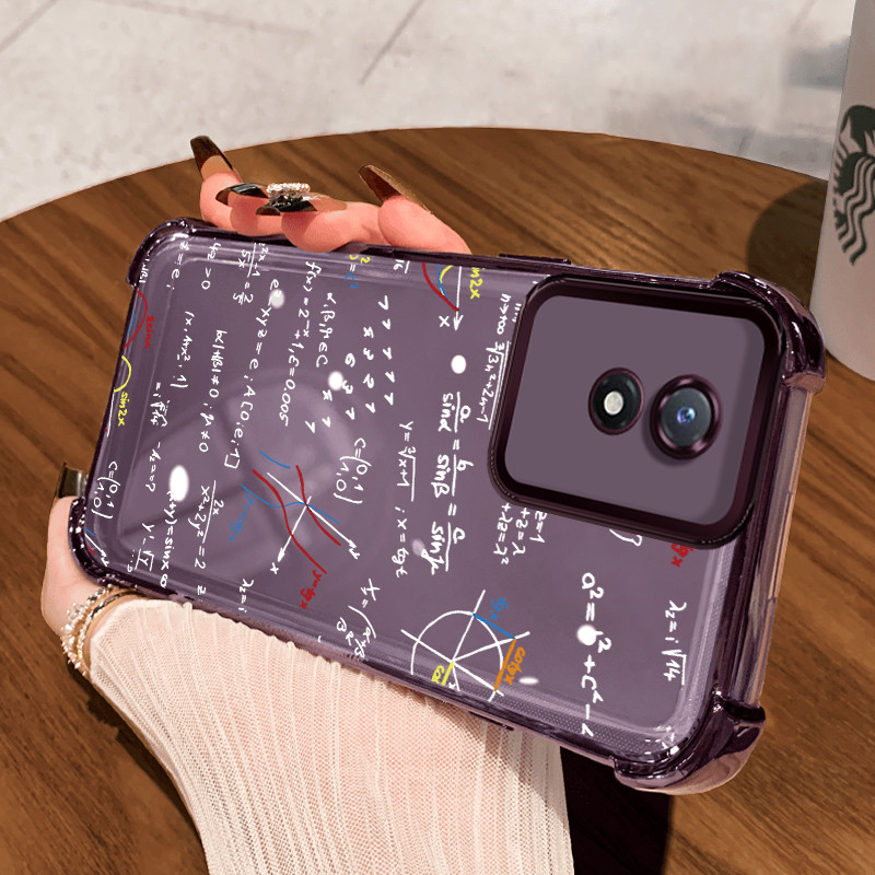 Casing Hp untuk VIVO Y02 Y02A Y02T Y11 2023 Case Casing pola rumus perhitungan Kesing HP Kasing empa