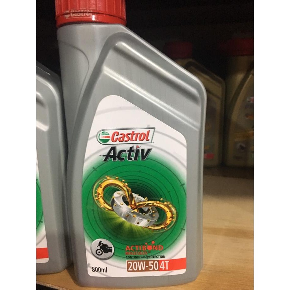 Castrol Activ 20W-50 0.8L - Jaminan Asli