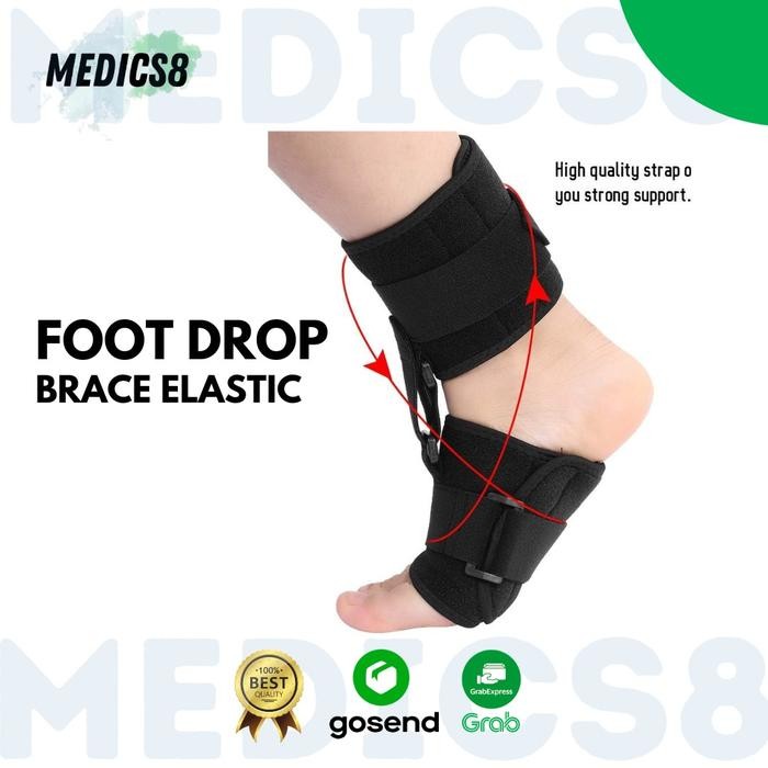 Foot Drop Brace Elastic Penyangga Kaki Lemah Bisa Dipakai Dengan Sepatu