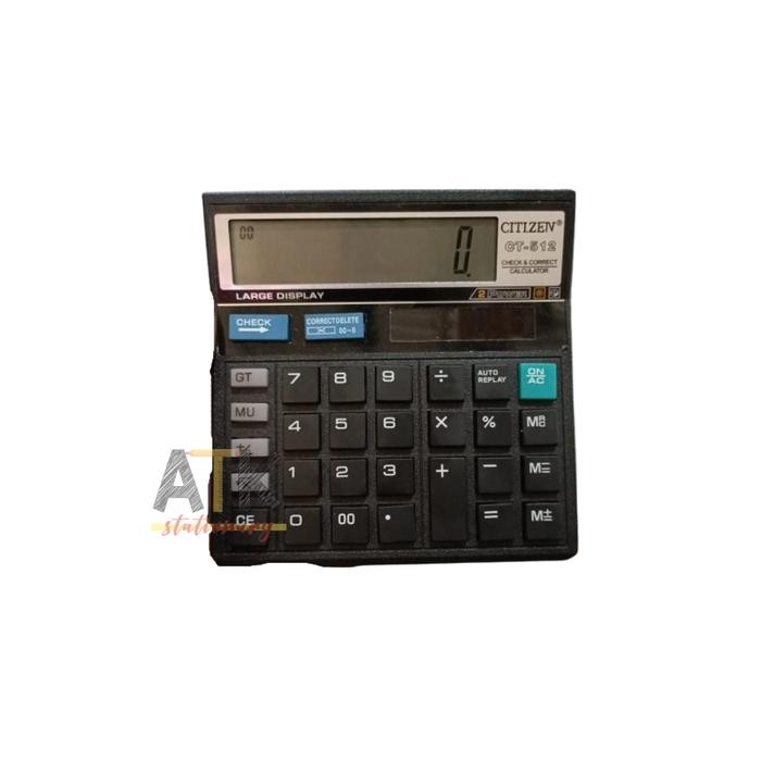 

calculator pasar setara citizen 12 digit ct-512 - kalkulator citizen kode 72
