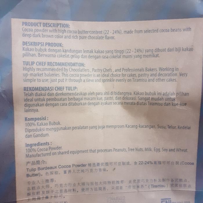 

Coklat Bubuk Tulip 250 Gram Repack