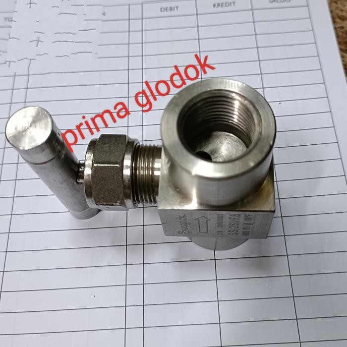 New Needle Valve Swagelok Ss-26Vf8/Needle Valve 6000Psi 1/2" Swagelok Terlariss 
