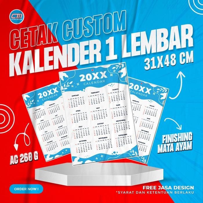 

New KALENDER Kalender Custom 2021 Bahan AC 260 & Kalender Pilkada