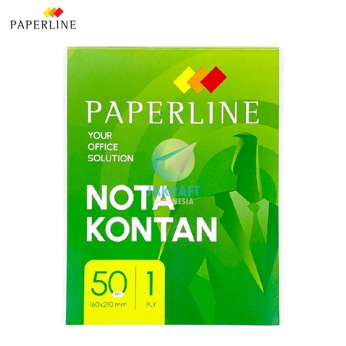 

New (1 Pcs) Buku Nota Kontan Besar A5 PAPERLINE 1 Ply PPL-NK-B1-TK / 2 Ply PPL-NK-B2-NCR-TK / 3 Ply