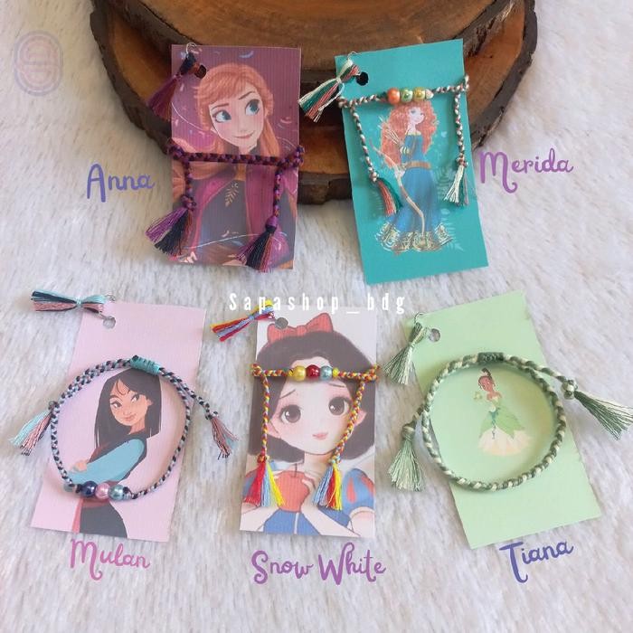 

New Gelang Karakter Tali Kepang Serut Handmade