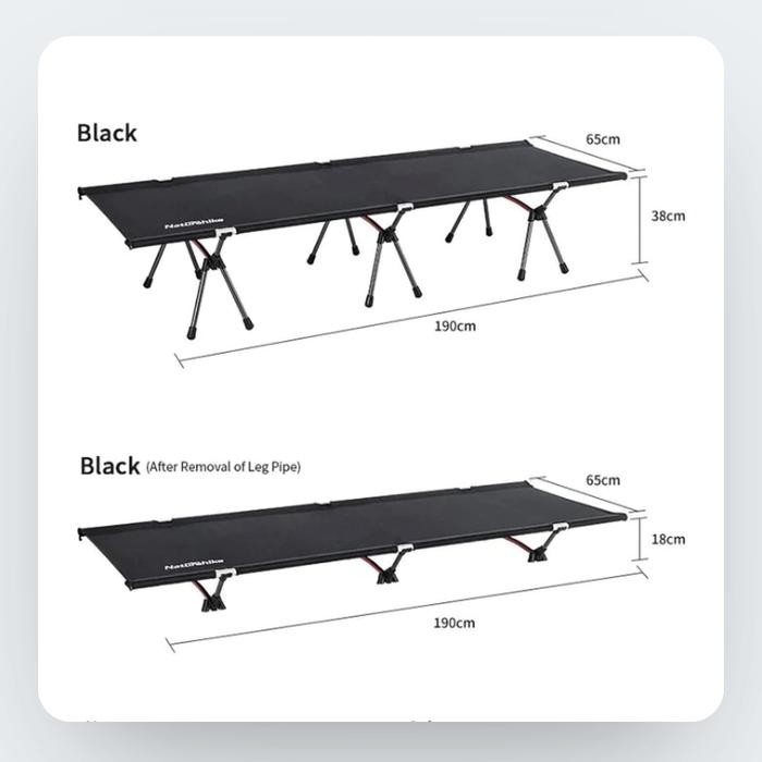 Folding Bed Naturehike NH20JJ009 - Kasur Lipat Camping