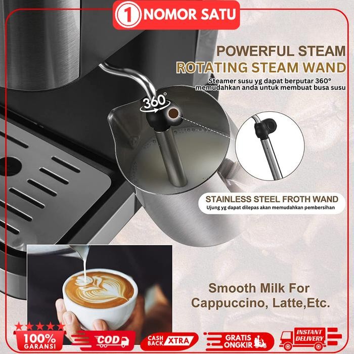 MESIN KOPI ESPRESSO 20BAR - ESPRESSO COFFE MACHINE AEOMIK CM-3010