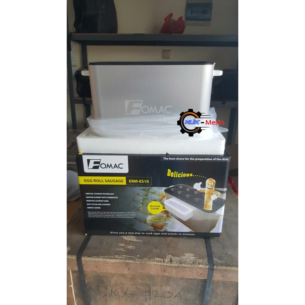 Mesin sostel sosis telur 10 lubang listrik