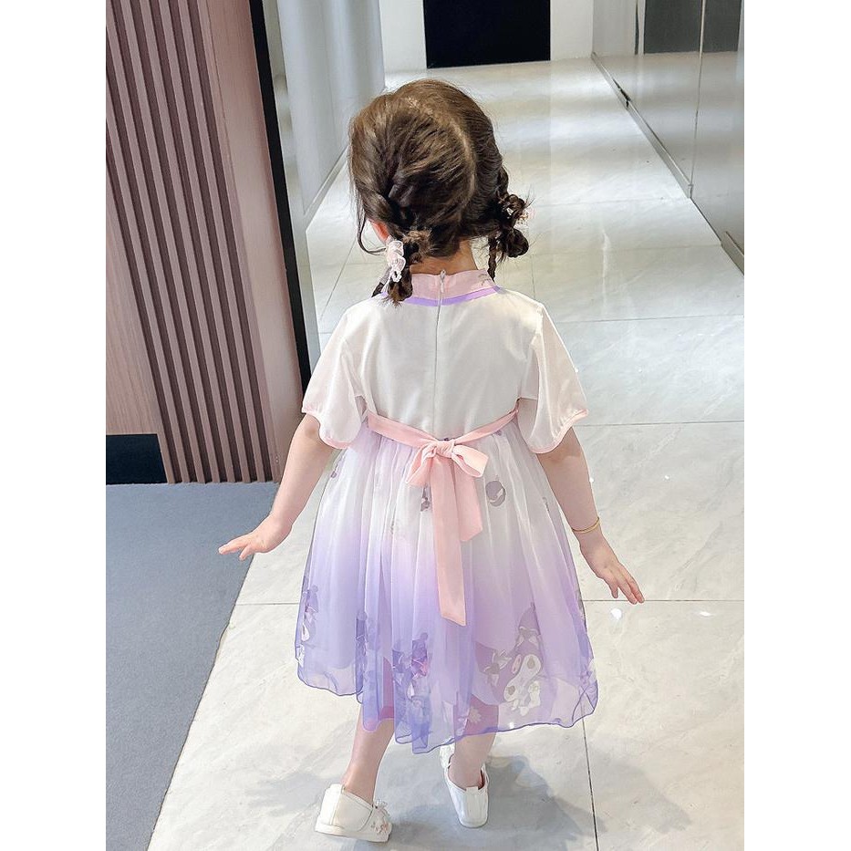 (Allthebest) Baju Gaun Dress Kuromi Rok Tutu Kostum Anak Perempuan Hanfu Cina Hanbok Pesta hanfu