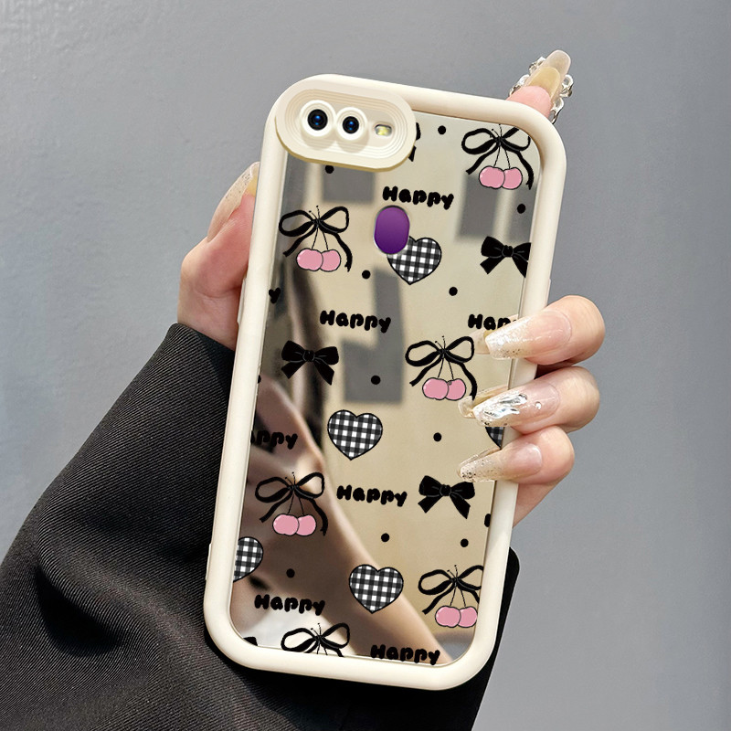 Casing Hp OPPO F9 F9 Pro A7x Realme 2 Pro Realme U1 Case Casing Kupu-kupu putih pola Kesing HP Cesin