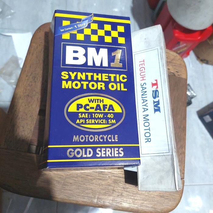 Oli Mesin BM1 GOLD SERIES API SM SAE 10W-40 With PC-AFA 1 Liter