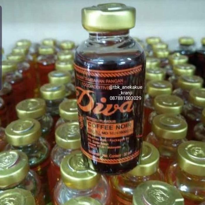 

LEZAT- Essence Coffee Noir 30 Ml/Merek Diva/Perisa Makanan/Perisa Roti Kopi