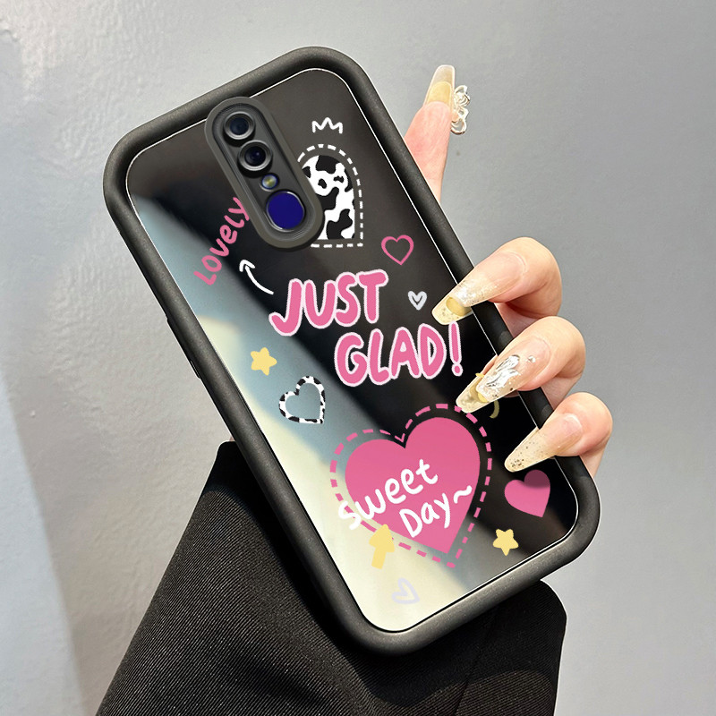 Casing Hp OPPO F11 F11 Pro A9 2019 A9x Case Casing Tatu Kasih Sapi pola Kesing HP Cesing cermin Kasi