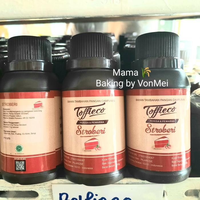 

LEZAT- Toffieco Strawberry Paste Perisa Pasta Stroberi 100 Gr Wangi