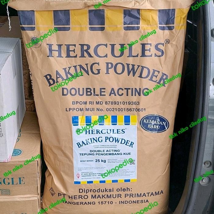 

LEZAT- Hercules Baking Powder Double Acting Timbangan 1 Kg Khusus Grab Gojek