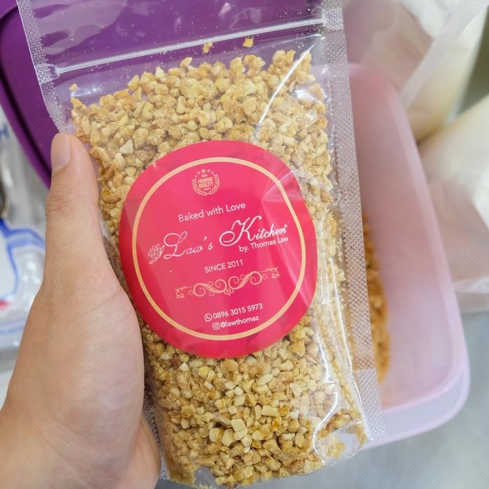 

LEZAT- Kacang Nougat Siap Pakai 250Gram , Enak, Asli Buatan Lawskitchen