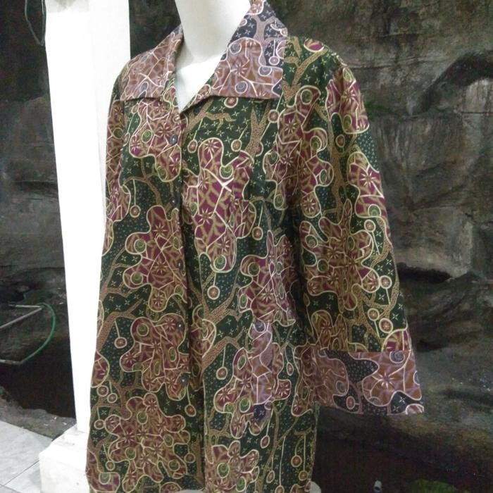 Kemeja batik wanita kencana ungu