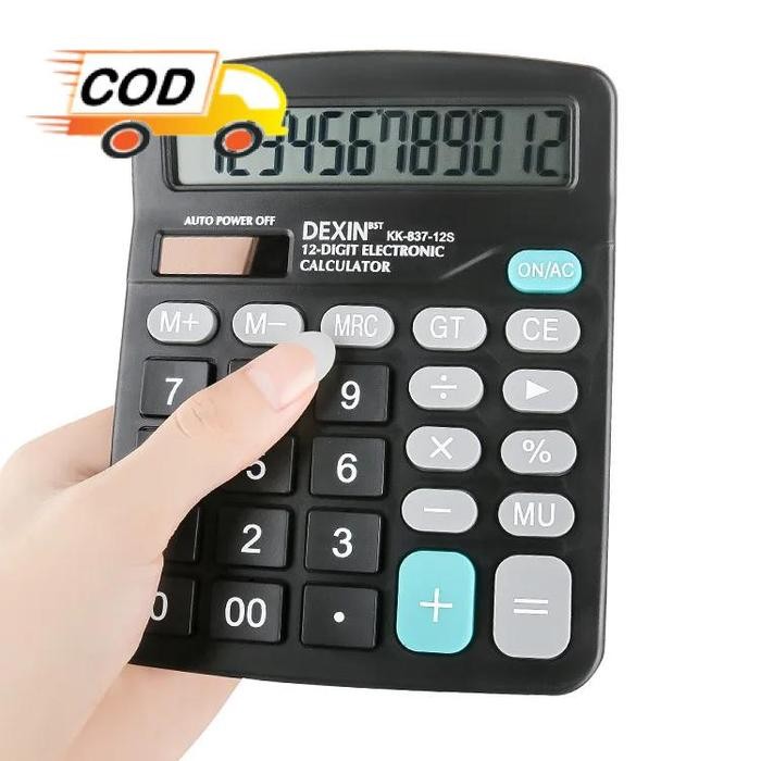 

Kalkulator Elektronik 12 Digit Baterai AA dan Solar Panel Surya Matahari