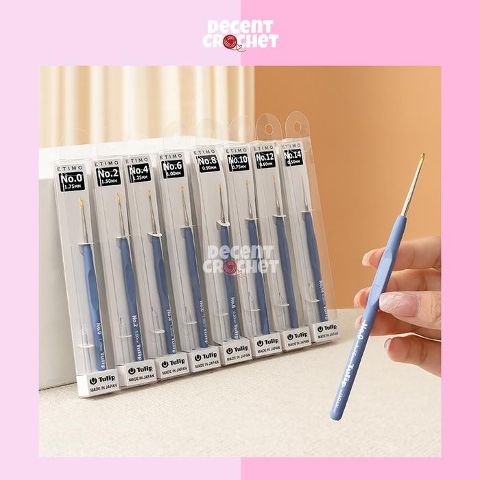 

[SATUAN] Hakpen Crochet Hook Tulip - ETIMO Steel Lavender Lace