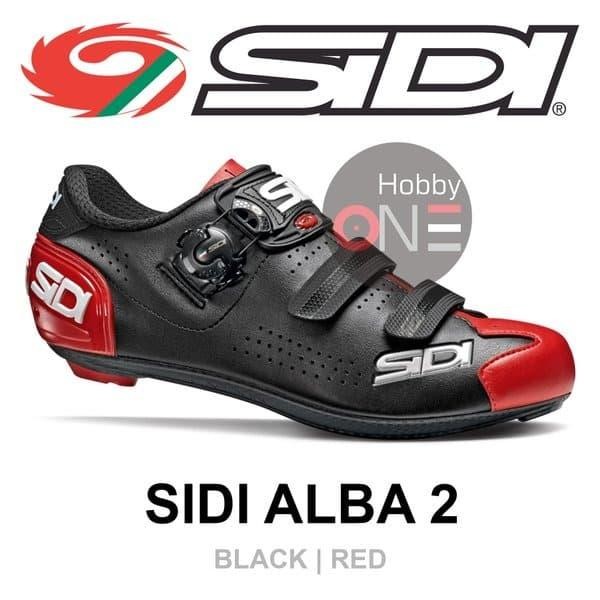ORIGINAL Sidi Alba 2 Road Shoes - Black Red READY STOCK