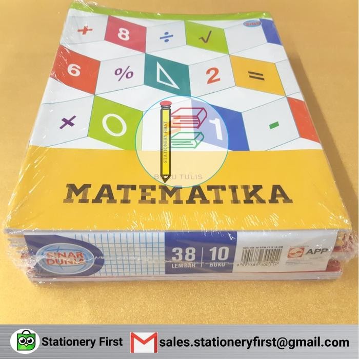 

Buku Tulis Sidu Kotak Kecil Matematika Sinar Dunia 38 Lembar 10 Buku