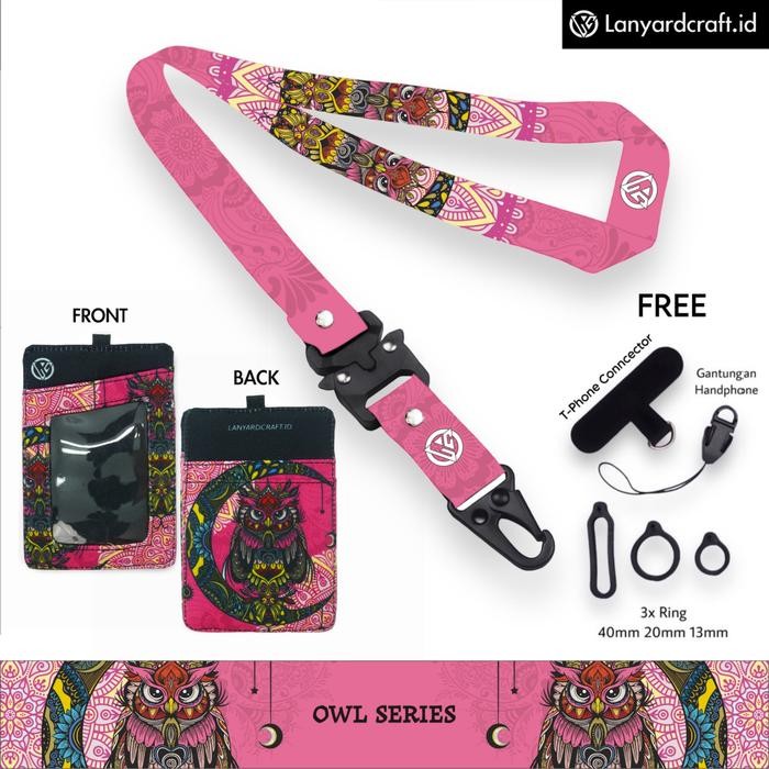

promo lc.id lanyard craft owl v4 gantungan card printing