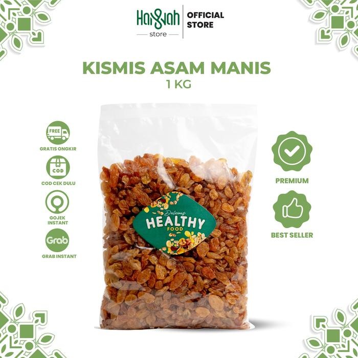 

NATURE- Kismis Golden Asam Manis 1 Kg / Raisin Star Oleh Oleh Haji Dan Umroh