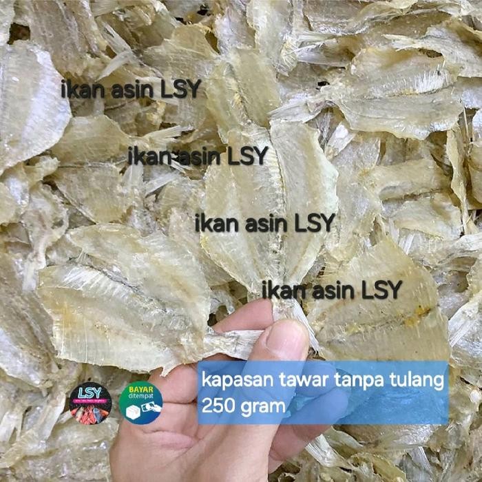 

Siap Kirim Kapasan Tawar Tipis Tanpa Tulang 250g - Asli & Segar Shopee