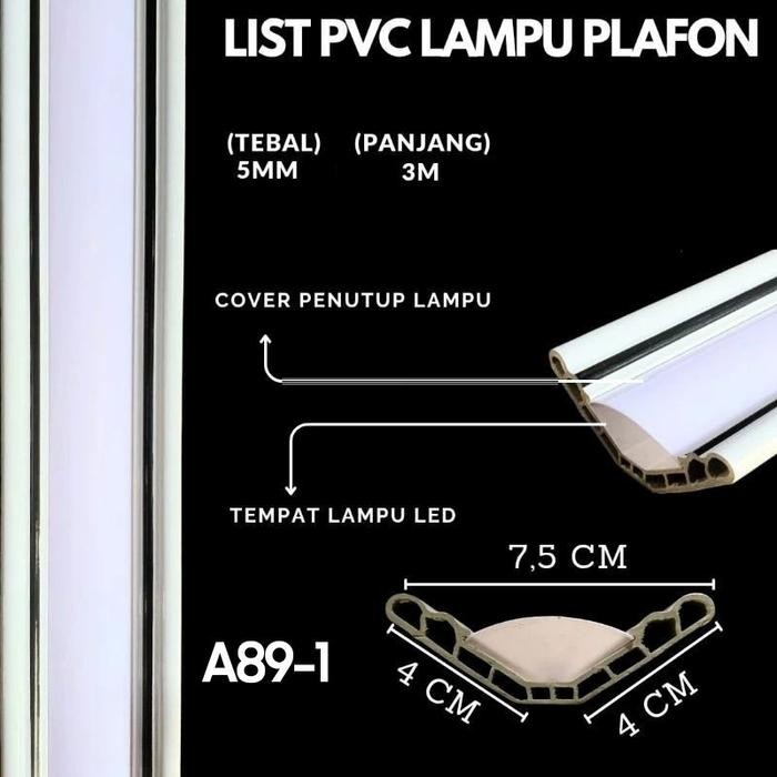 Hoptech - List Lampu Plafon Pvc / List Lampu Led Termurah