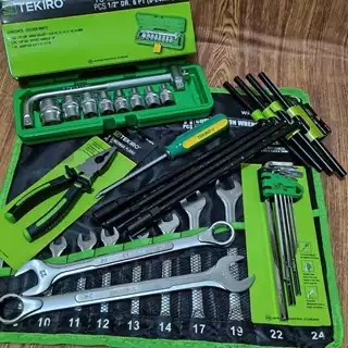 PAKET LENGKAP kunci bengkel tekiro full set tekiro / Alat Bengkel Lengkap TEKIRO / Tools Set / Kunci