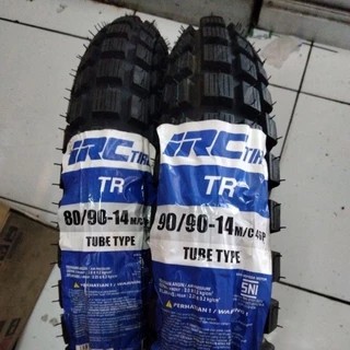 Ban Luar Depan Belakang IRC TR Ring 14 80/90-14 90/90-14 TRIALS TRIL SEMI TRAIL Tube Type Motor Mati