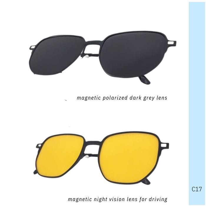 Frame Kacamata Clip On 88506 Klip On Polarized Clip On Plus Minus Baca Pria Wanita