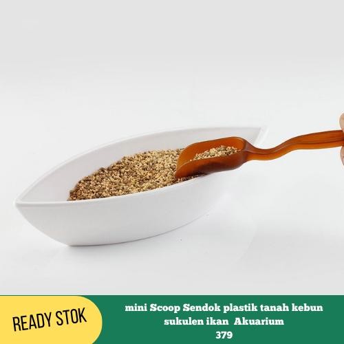 MINI SCOOP SENDOK PLASTIK TANAH KEBUN SUKULEN IKAN AKUARIUM 379 SIAP KIRIM PACKING AMAN